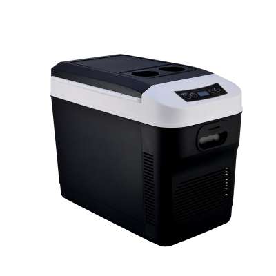 Horizontal Fridge 28 Liter Portable AC/DC Powered Thermoelectric System Cooler and Warmer for Cars, Homes, Offices, and Dorms