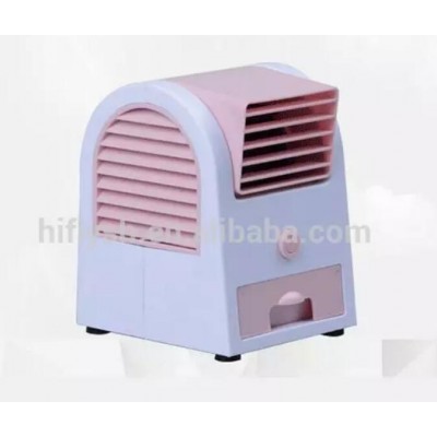 HF-002 USB Battery Scented Air Condition Fan Portable Leaves Mini Air-conditioning Fans(CE Rohs)