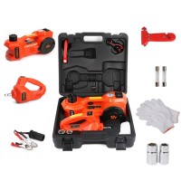 3 Ton Car Lift Power Jack Electric Tire Change Impact Wrench inflating pump Tool Kit